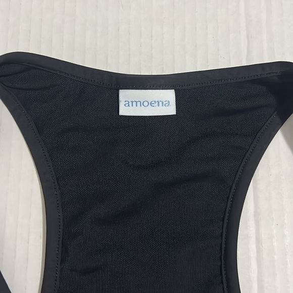 Amoena Gloria Zipper Support Sports Bra Women’s Medium Black 44070 - Picture 7 of 10